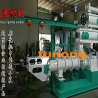 广东西水产养殖浮性加州鲈生鱼淡水鱼饲料双螺杆膨化挤出机触摸屏操作双斗打包机制造